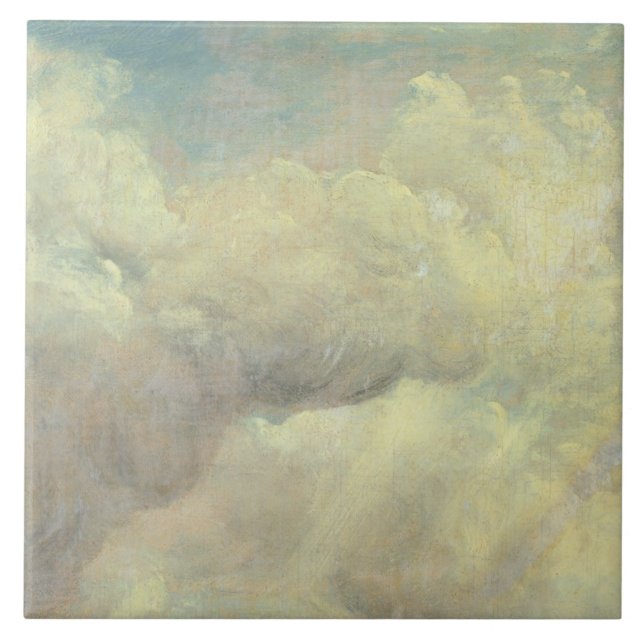 John Constable | Cloud Study, c.1821 (olja på canv Kakelplatta (Framsidan)
