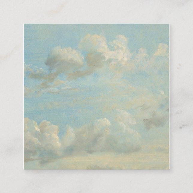 John Constable - Cloud Study Fyrkantigt Visitkort (Framsida)