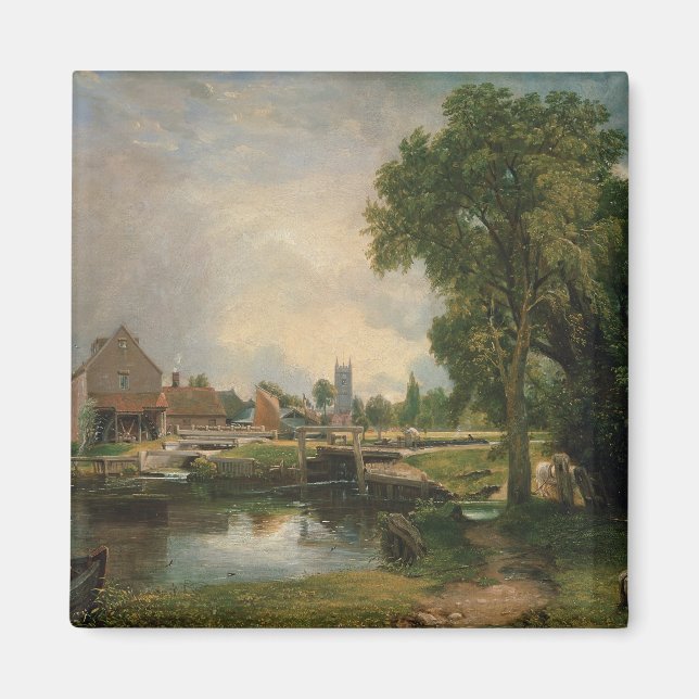 John Constable | Dedham Lock and Mill, 1820 Magnet (Framsidan)