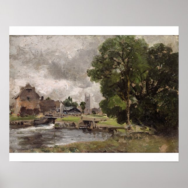John Constable | Dedham Lock and Mill Poster (Framsidan)