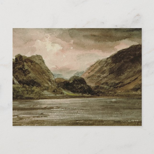John Constable | Derwentwater, Cumberland, 1806 Vykort (Framsida)