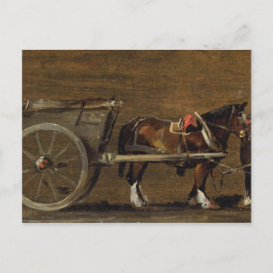 John Constable   Farm Cart med två hästar i Ha Vykort