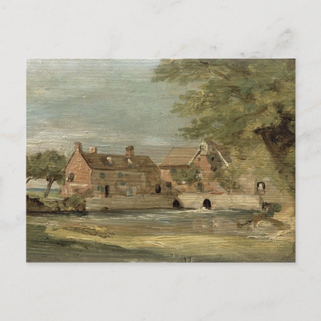 John Constable | Flatford Mill (olja på panelen) Vykort (Framsida)