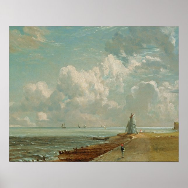 John Constable | Harwich, Low Lighthouse och B Poster (Framsidan)