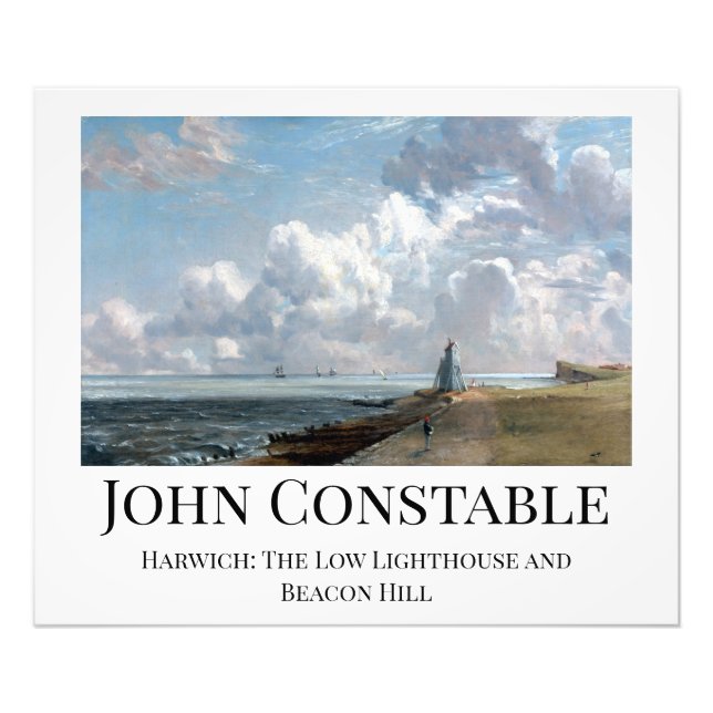 John Constable Harwich, Poster med lågt fyr (Framsidan)