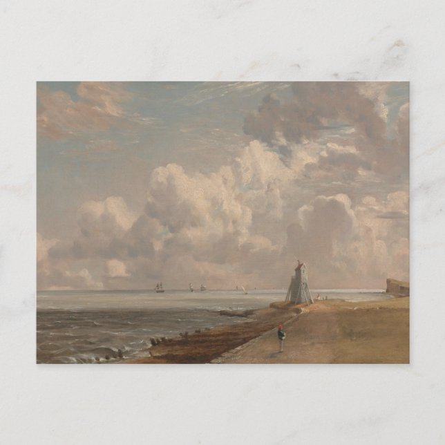 John Constable - Harwich - The Low Lighthouse Vykort (Framsida)