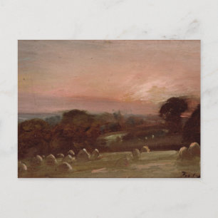 John Constable Hayfield nära Öster Bergholt vid Vykort