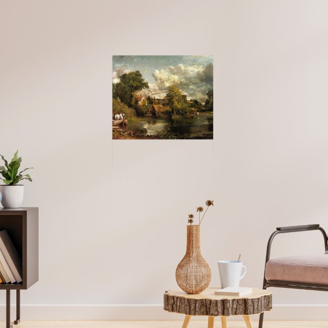 John Constable - konstverket Den vita hästen Poster (Vardagsrum 3)