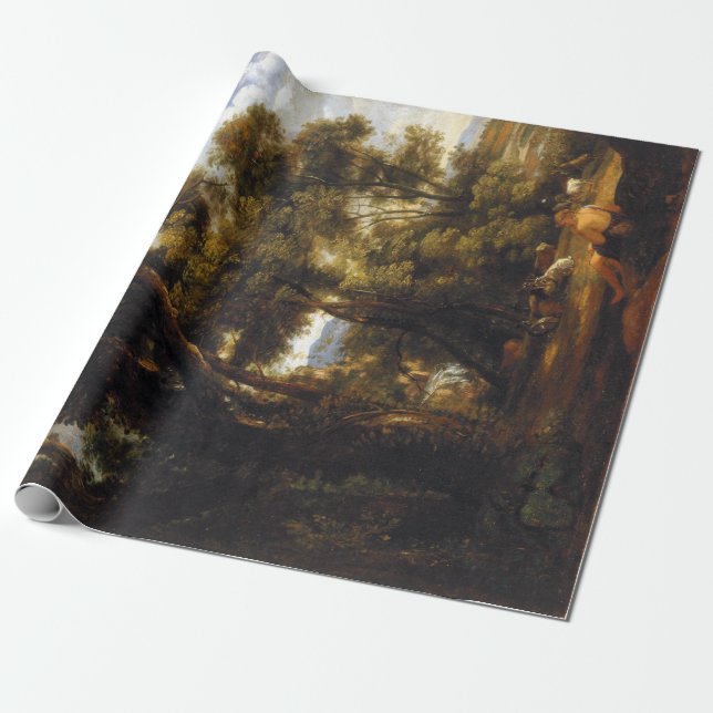 John Constable Landskap med getherde och getter Presentpapper (Utrullad)