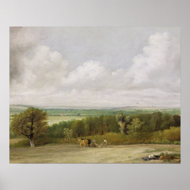 John Constable | Liggande: Plowing Scene in Suf Poster (Framsidan)