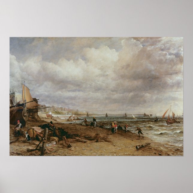 John Constable | Marina Parad och gamla kedjepir. Poster (Framsidan)