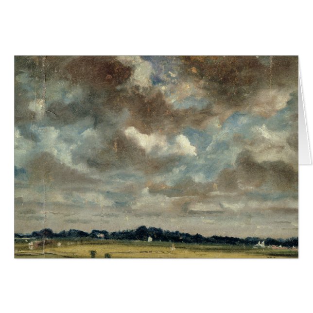 John Constable | Omfattande liggande med Grått Clo Hälsningskort (Framsidan Horizontal)