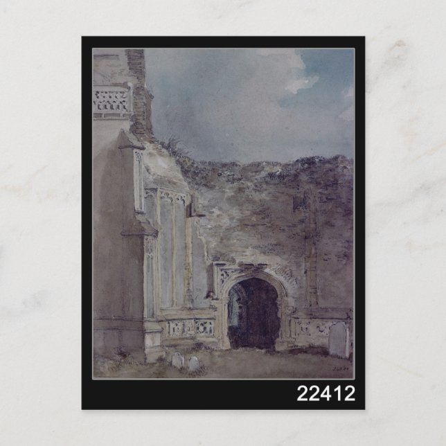 John Constable | Öster Bergholt Church Vykort (Framsida)