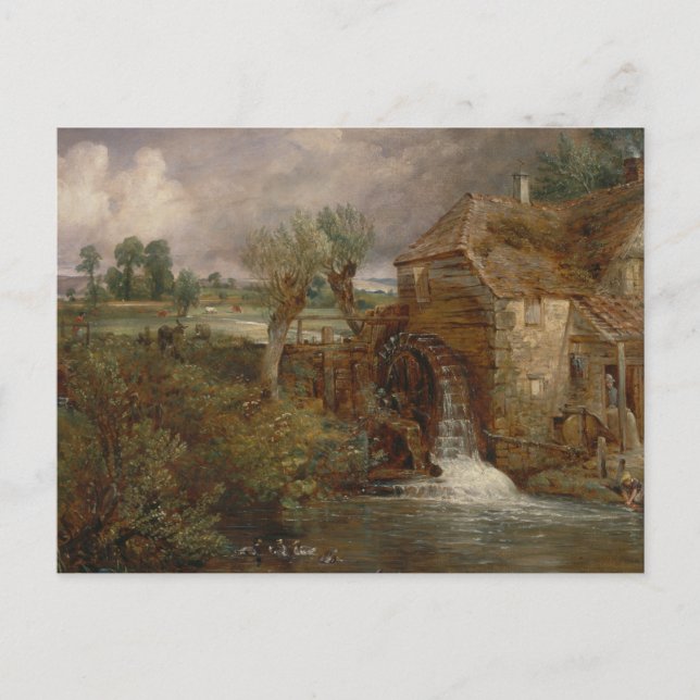 John Constable - Parham Mill, Gillingham Vykort (Framsida)