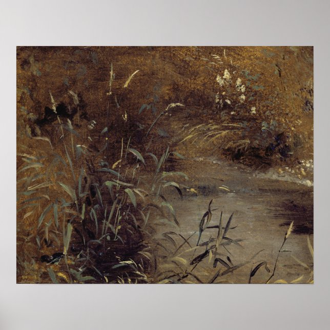 John Constable | Ruskar från Bassäng, c.1821 (olja Poster (Framsidan)