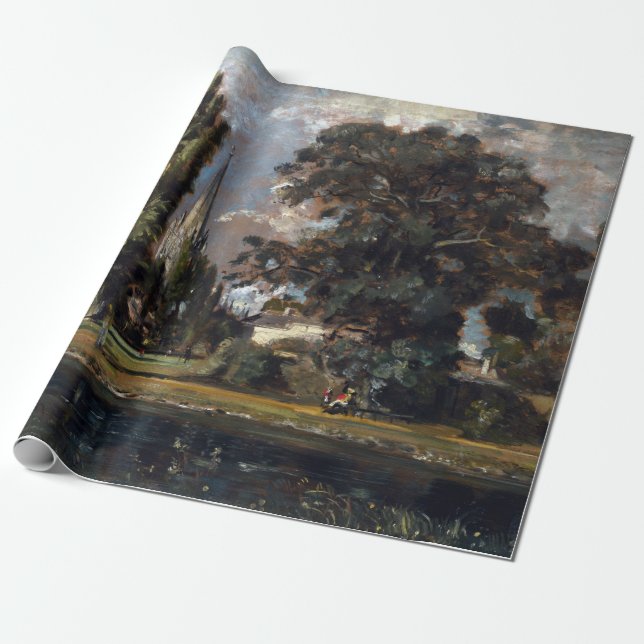 John Constable Salisbury Cathedral and Leadenhall Presentpapper (Utrullad)