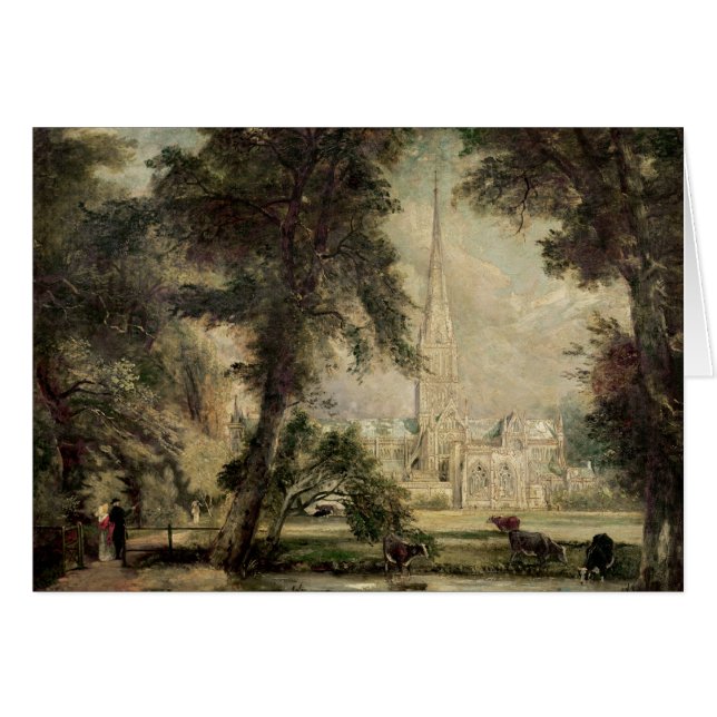 John Constable | Salisbury Cathedral från Bish Hälsningskort (Framsidan Horizontal)