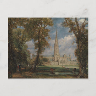 John Constable Salisbury Cathedral från Bish Vykort