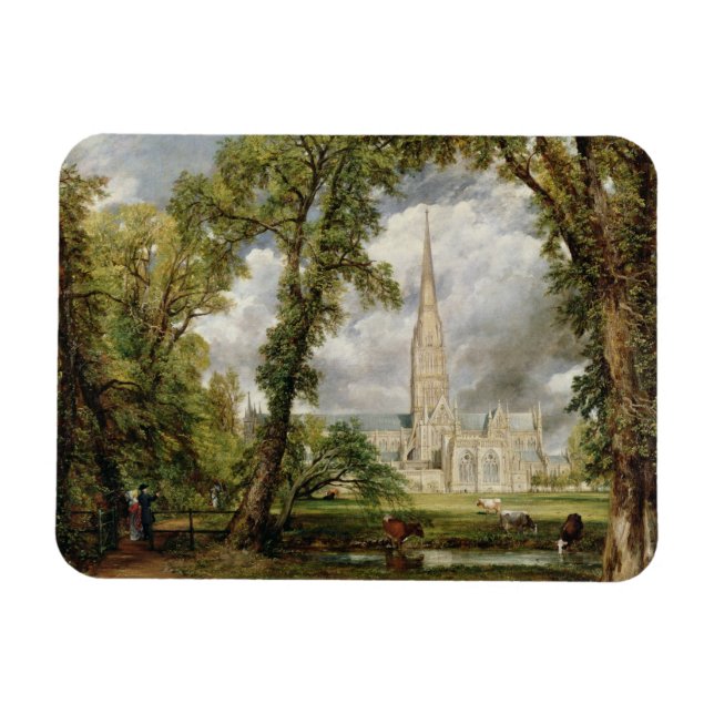 John Constable | Salisbury Cathedral från Magnet (Horisontell)