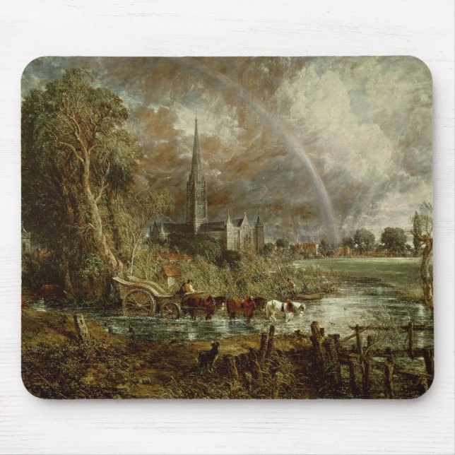 John Constable | Salisbury Cathedral från Mead Musmatta (Framsidan)