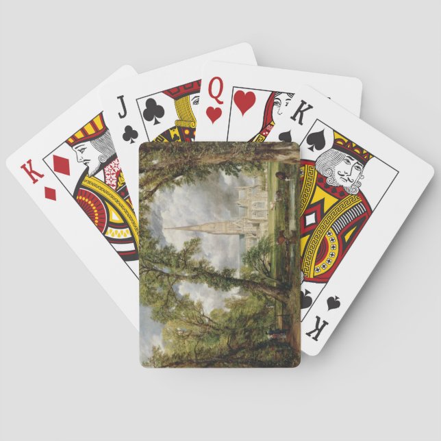 John Constable | Salisbury Cathedral från  Spelkort (Baksidan)