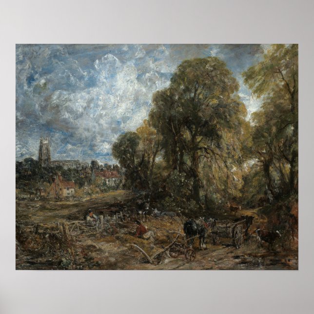 John Constable - Stoke-by-Nayland Poster (Framsidan)