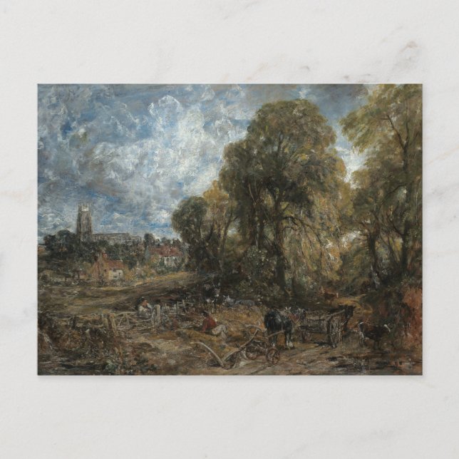 John Constable - Stoke-by-Nayland Vykort (Framsida)