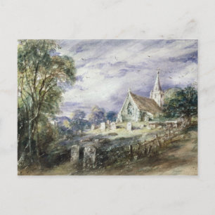 John Constable Stoke Poges Church Vykort