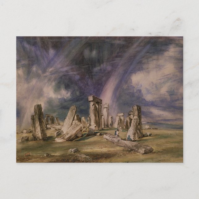 John Constable | Stonehenge 1835 Vykort (Framsida)