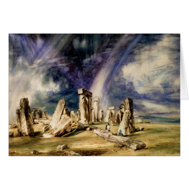 John Constable - Stonehenge Hälsningskort (Framsidan Horizontal)