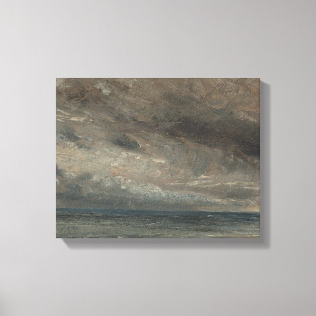 John Constable - Stormy Sea, Brighton Canvastryck (Framsida)
