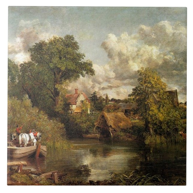 John Constable - The White Horse Kakelplatta (Framsidan)