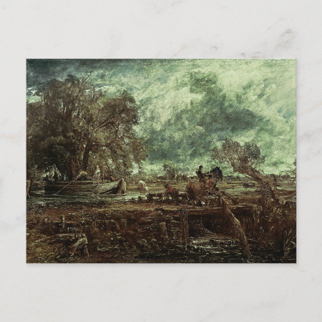 John Constable | Undersökning av bläckhästen, c.18 Vykort (Framsida)