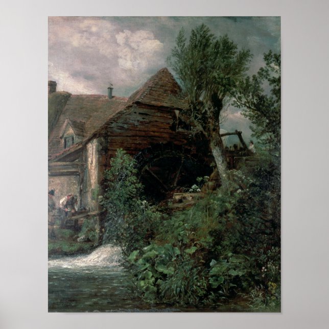 John Constable | Vattenbruk vid Gillingham, Dorset Poster (Framsidan)