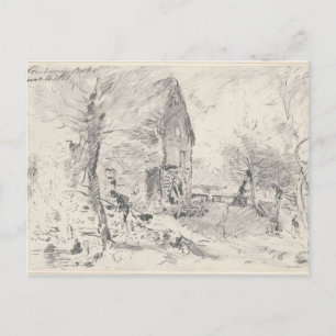John Constable Vattenbruk vid Newbury (penna) Vykort