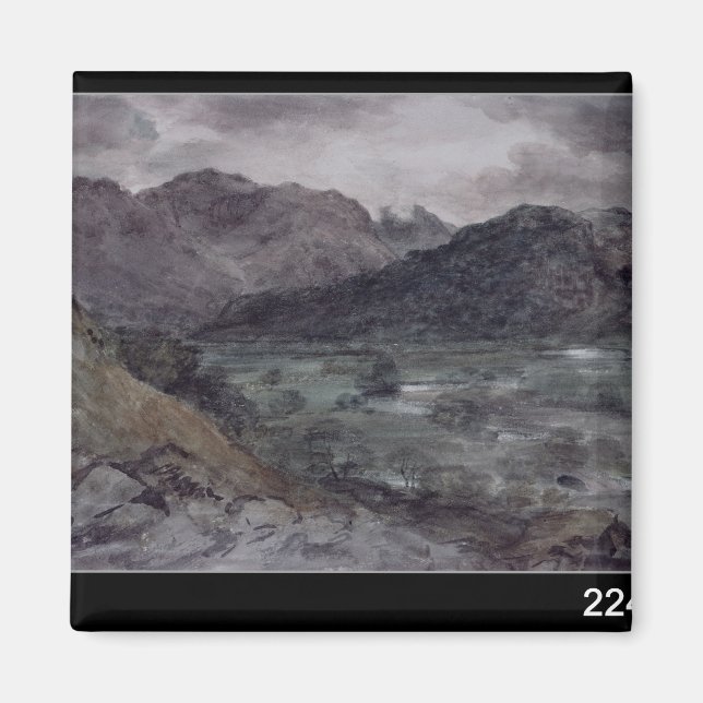 John Constable | Visa i Borrowdale Magnet (Framsidan)