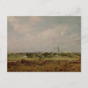John Constable Vy över Salisbury Vykort