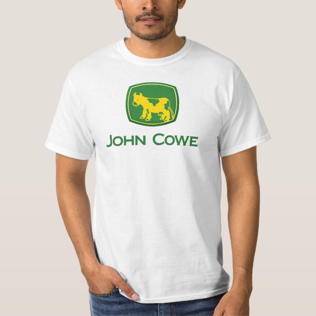 John Cowe med ordstäv på baksida Tee Shirt (Framsida)