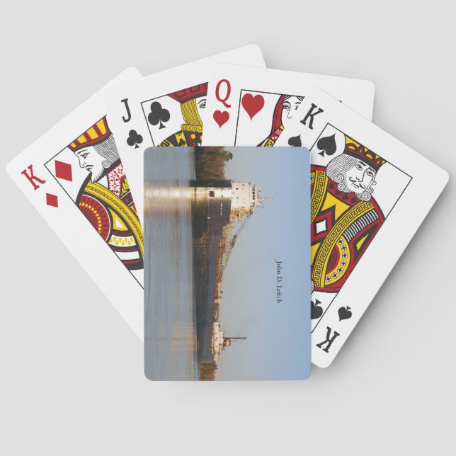 John D. Leitch 2019-spelkort Casinokort (Baksidan)