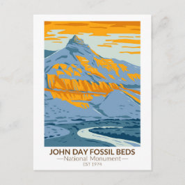 John Day Fossil Beds National Monument Oregon Post Vykort