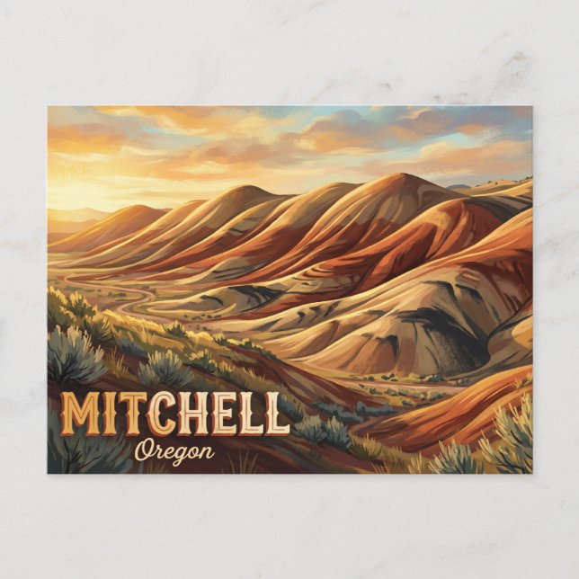 John Day Fossil Beds National Monument USA Vykort (Framsida)