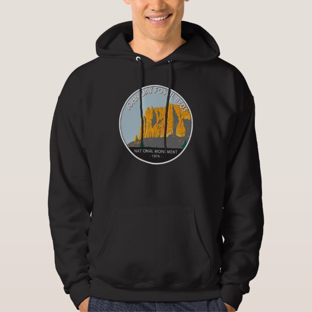 John Day Fossil Beds nationalmonument Oregon  Hoodie (Framsida)
