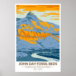 John Day Fossil Beds nationalmonument Oregon Poster