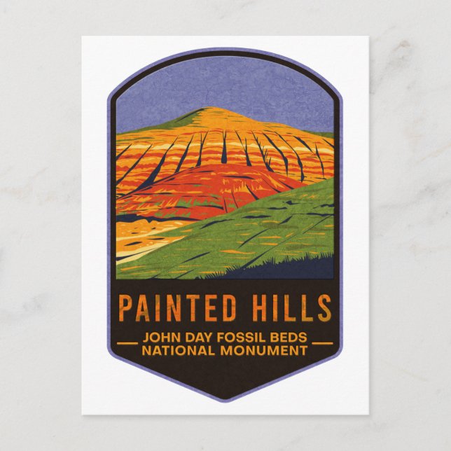 John Day Fossil Beds nationalmonument Vykort (Framsida)