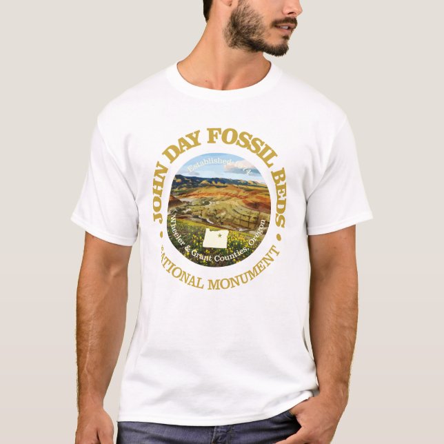 John Day Fossil Beds (NM) T Shirt (Framsida)