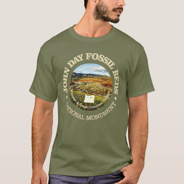 John Day Fossil Beds (NM) T Shirt (Framsida)