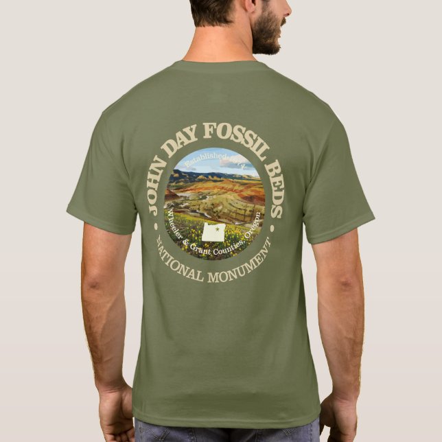 John Day Fossil Beds (NM) T Shirt (Baksida)