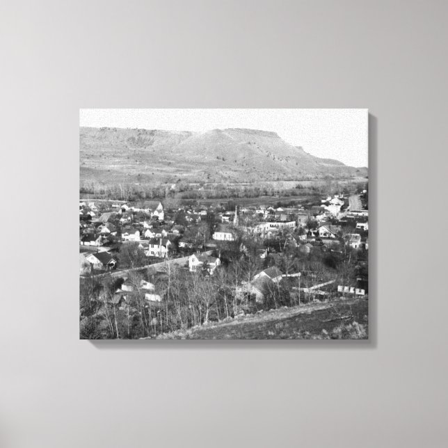 John Day, Oregon Town View Photograph Canvastryck (Framsida)