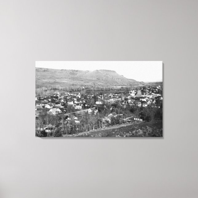 John Day, Oregon Town View Photograph Canvastryck (Framsida)