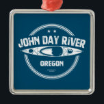 John Day River Oregon Kayaking Julgransprydnad Metall<br><div class="desc">John Day-floden i Oregon är den näst längsta flod som flyter fritt på den brittiska kontinenten Stater och den längsta oskyddade bifloden i Colombia.</div>